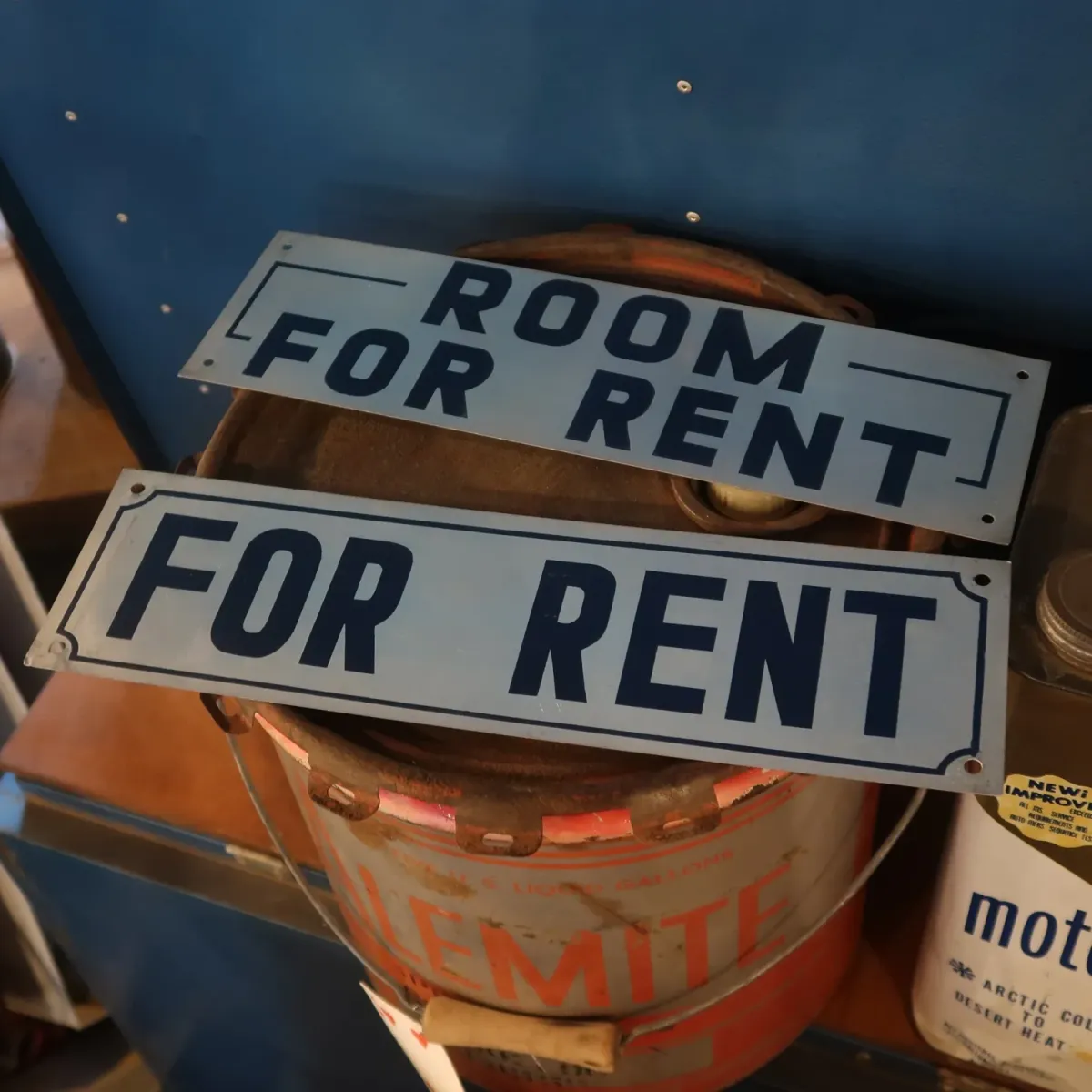 FOR RENT メタルプレート