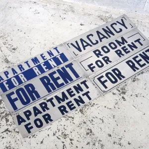 FOR RENT メタルプレート