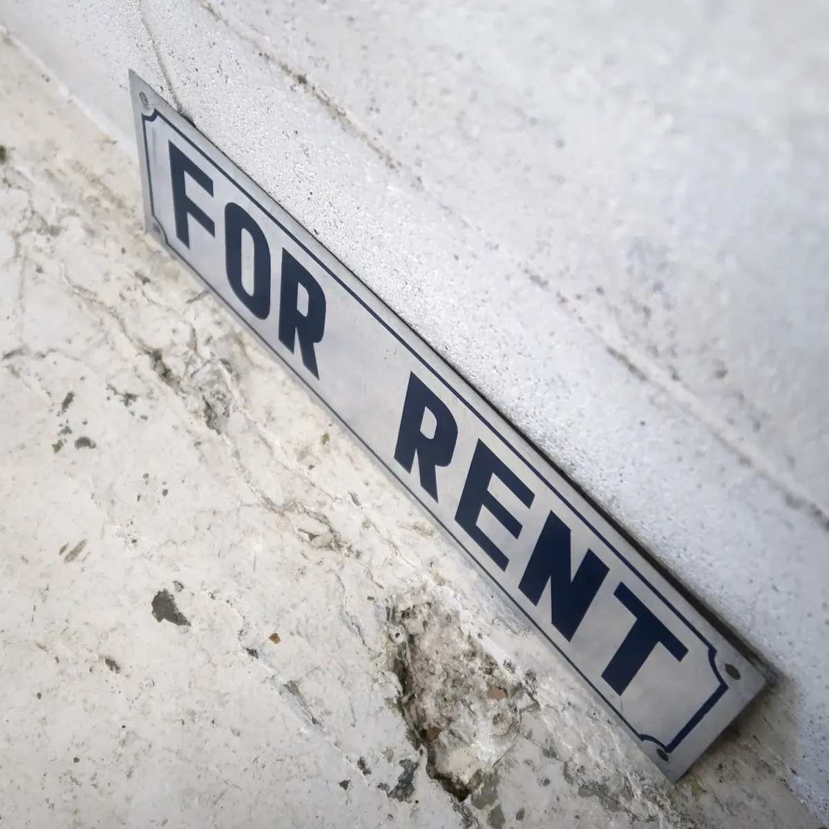FOR RENT メタルプレート