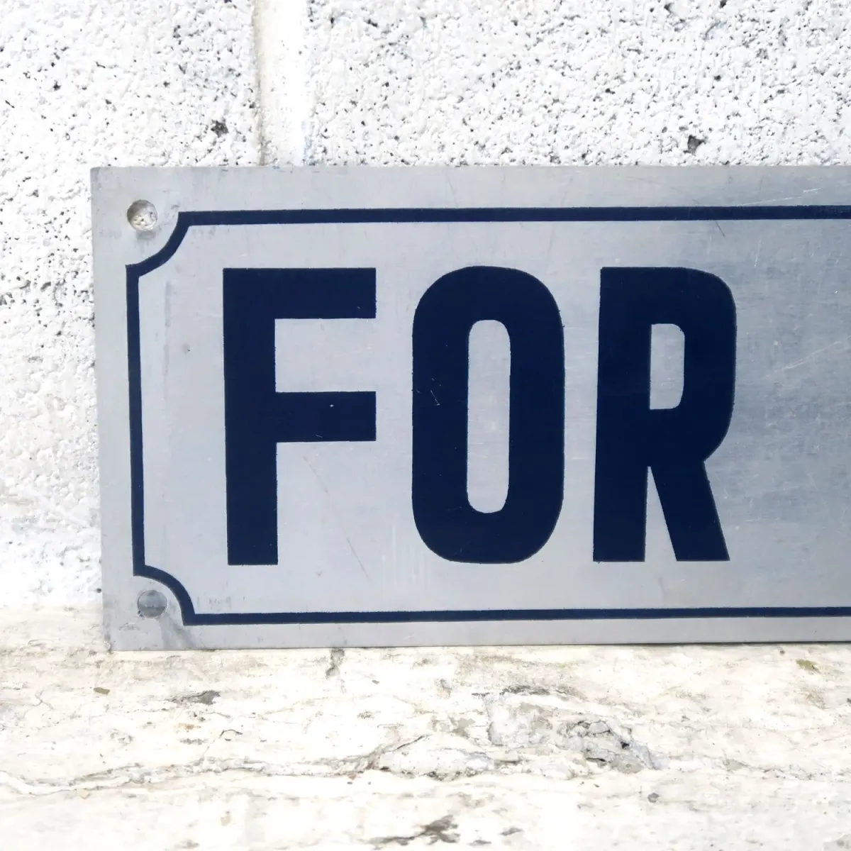 FOR RENT メタルプレート