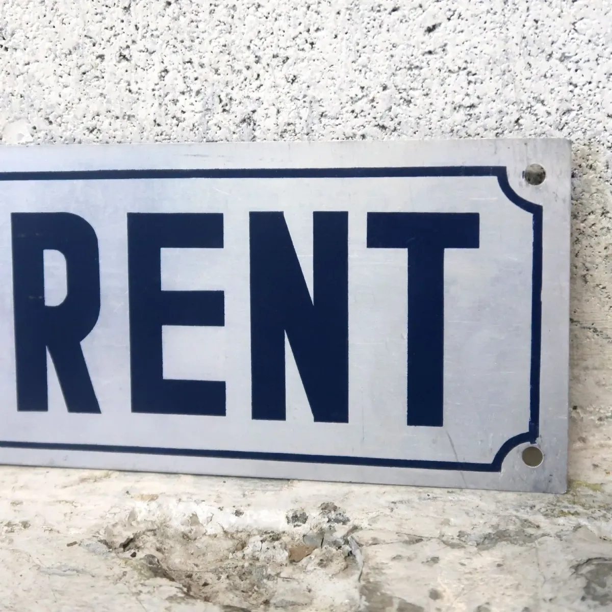 FOR RENT メタルプレート