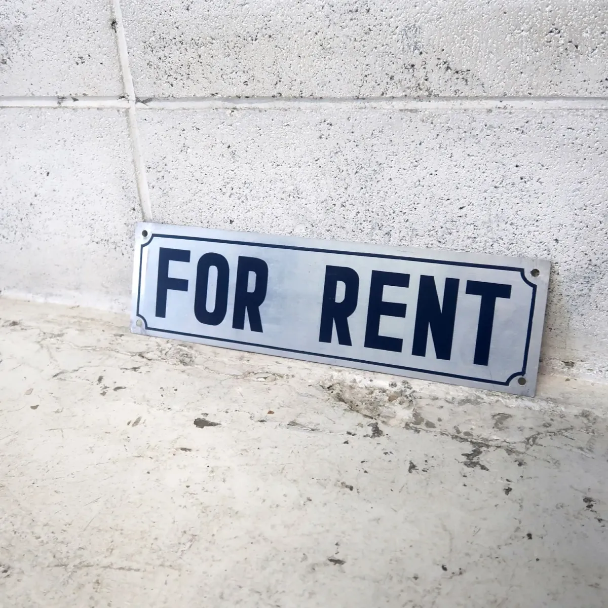 FOR RENT メタルプレート