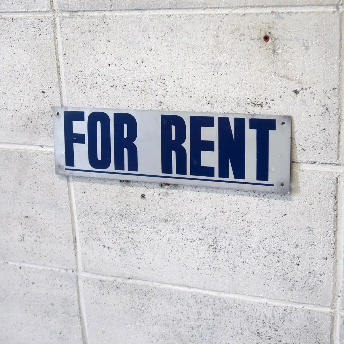 FOR RENT メタルプレート