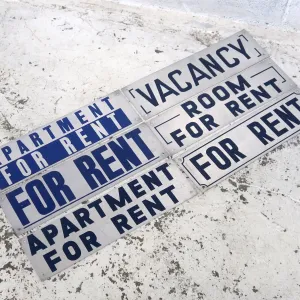 FOR RENT メタルプレート
