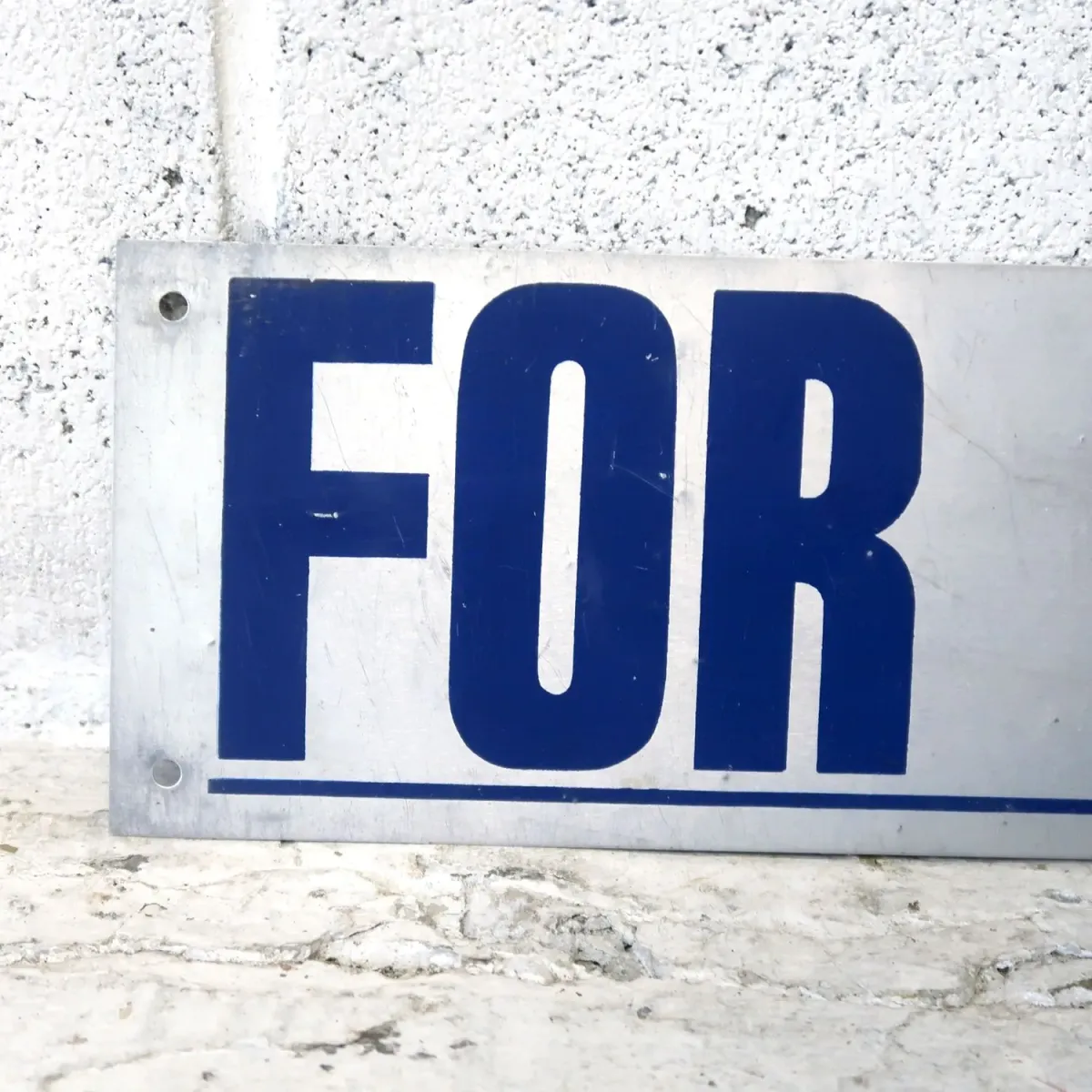 FOR RENT メタルプレート