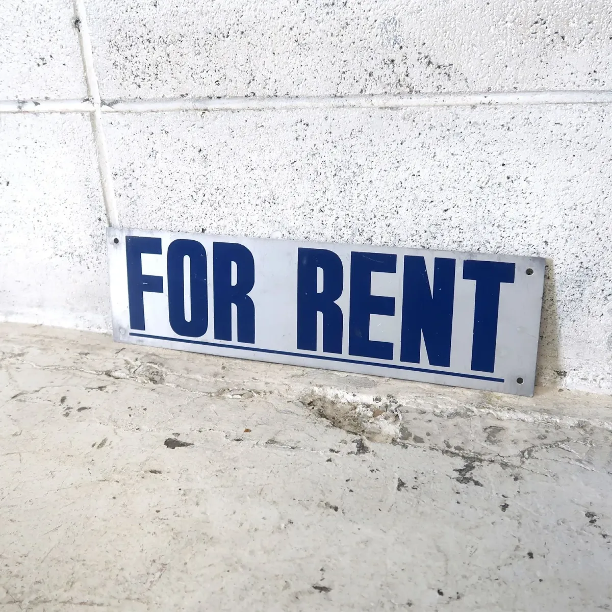 FOR RENT メタルプレート