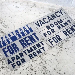 APARTMENT FOR RENT メタルプレート