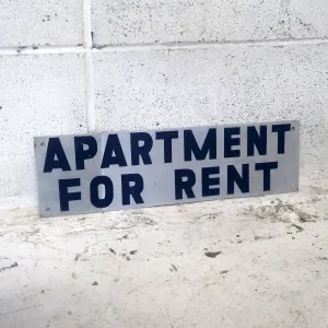 APARTMENT FOR RENT メタルプレート