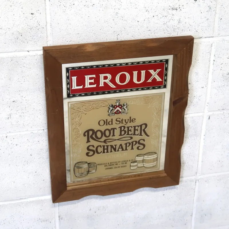 LEROUX ビンテージ パブミラー