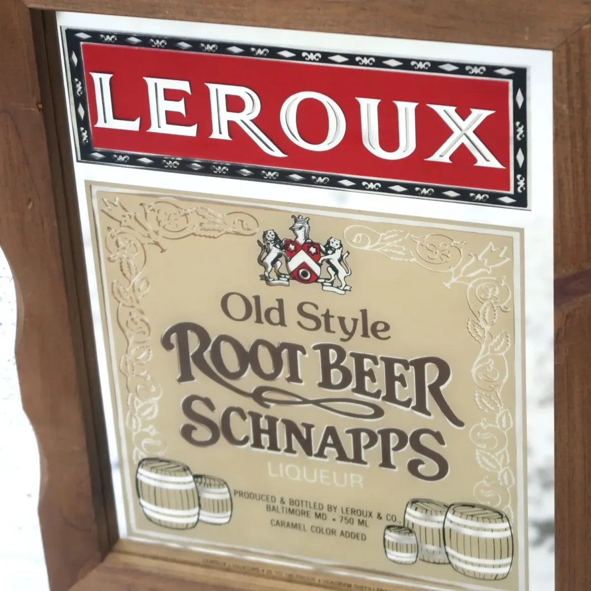 LEROUX ビンテージ パブミラー