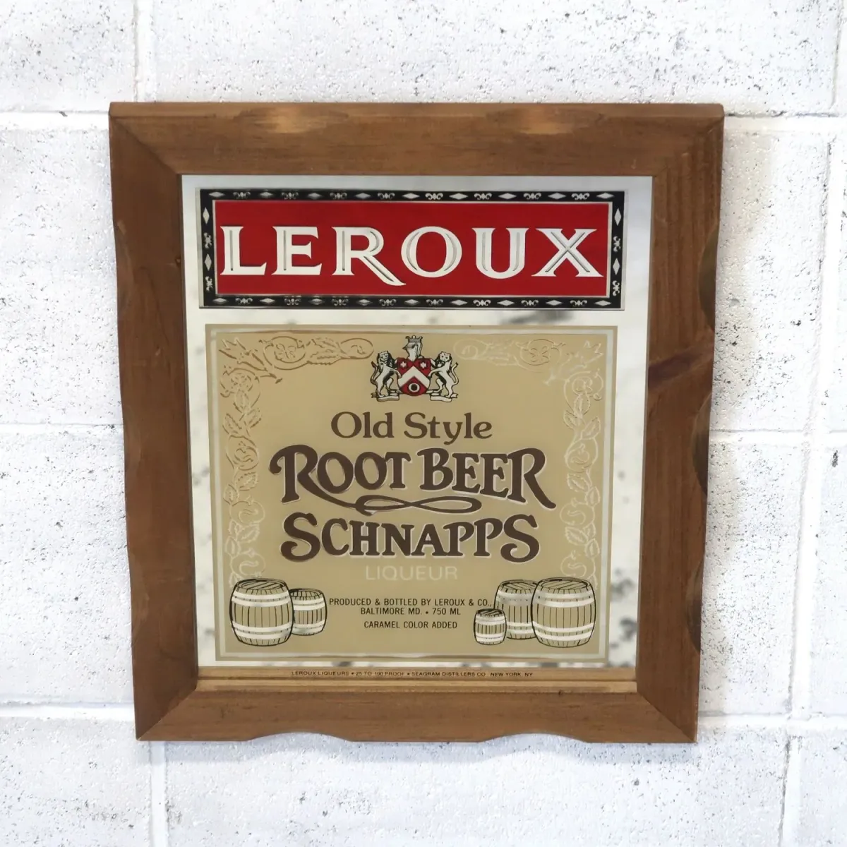 LEROUX ビンテージ パブミラー