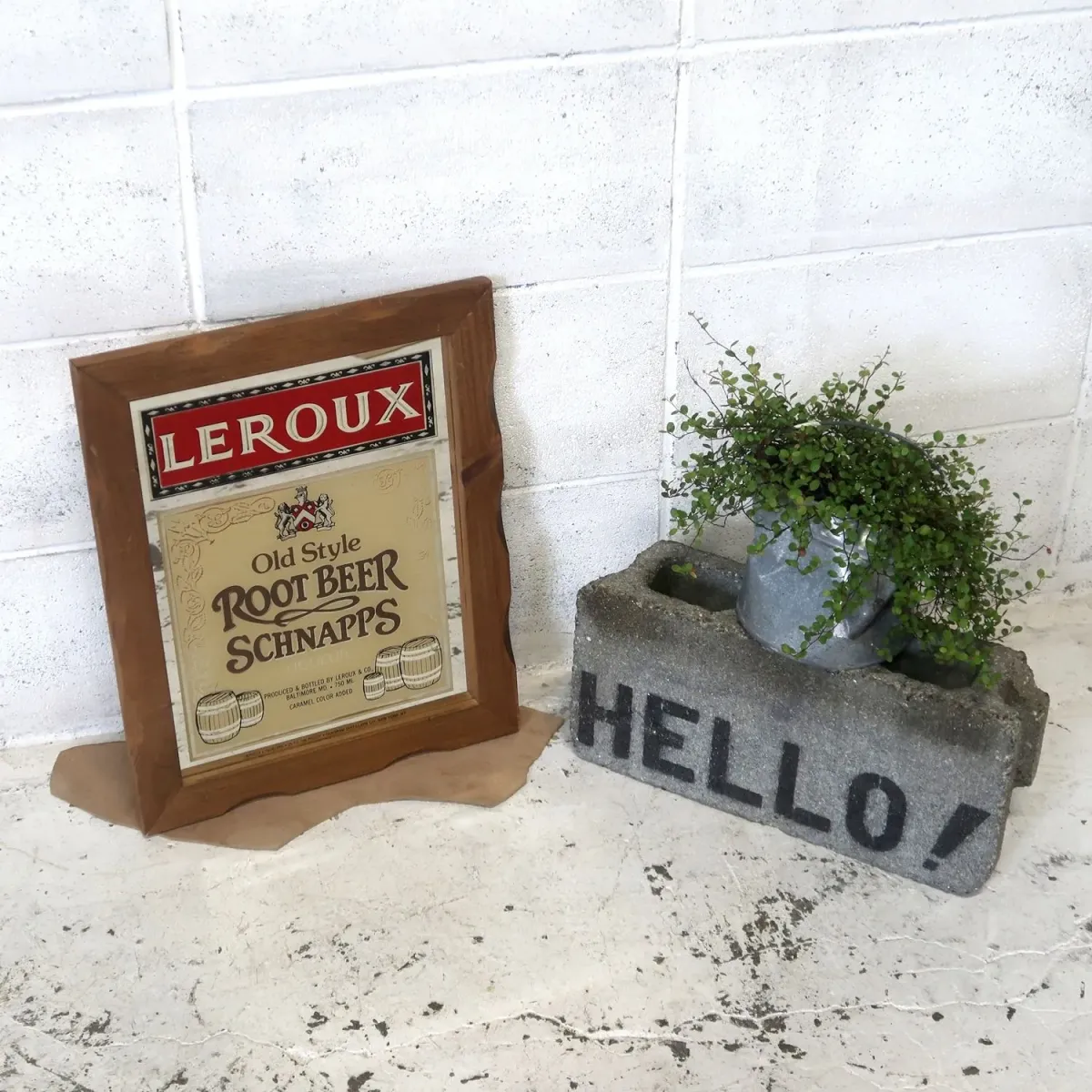 LEROUX ビンテージ パブミラー
