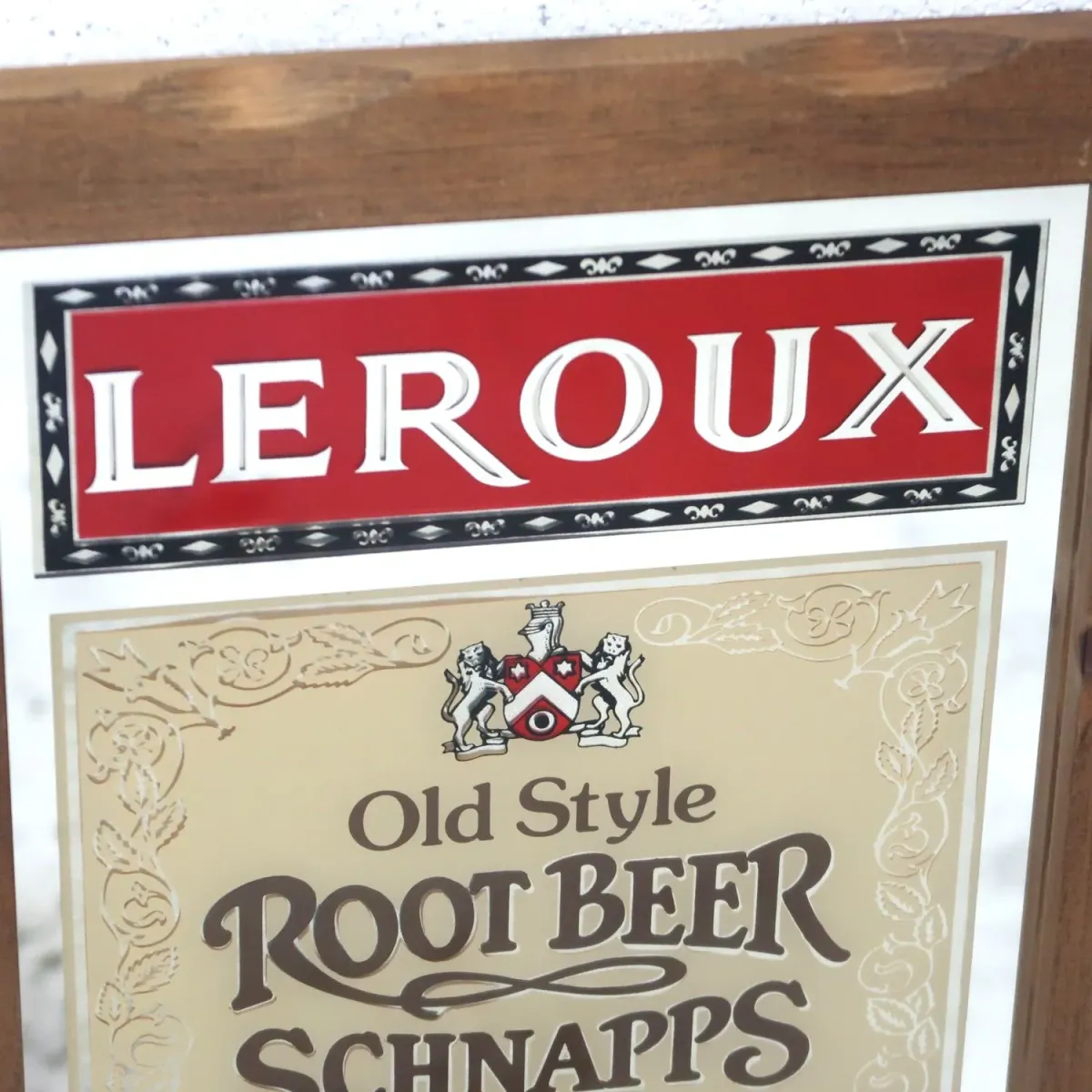 LEROUX ビンテージ パブミラー