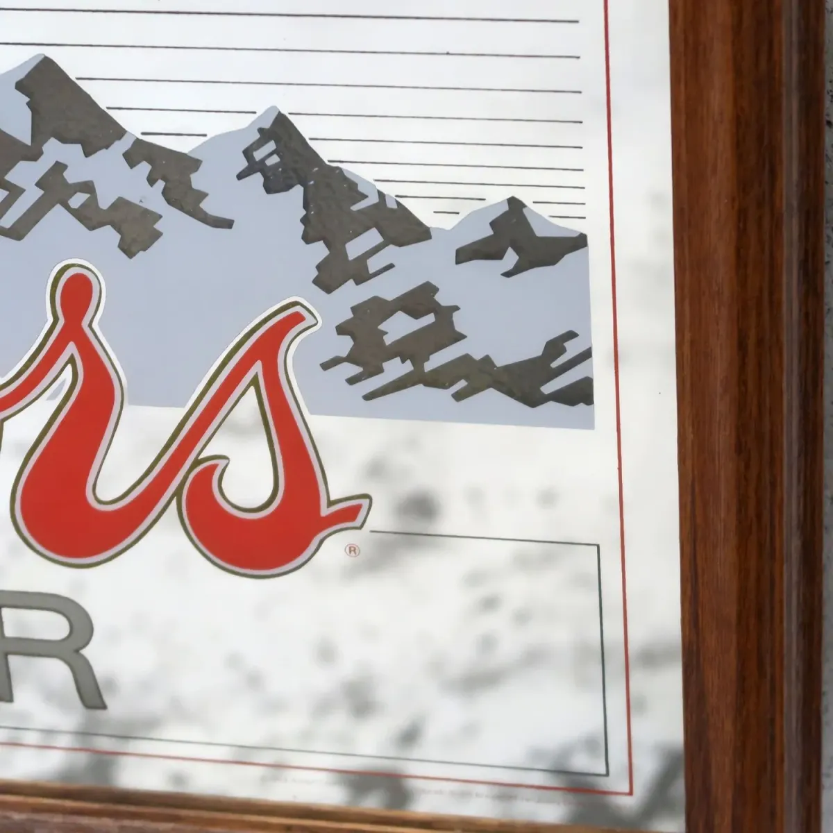 Coors ビンテージ ライトサインパブミラー