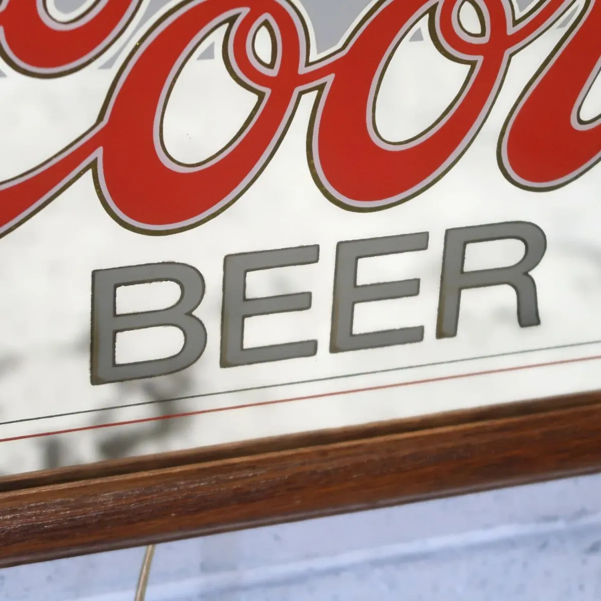 Coors ビンテージ ライトサインパブミラー