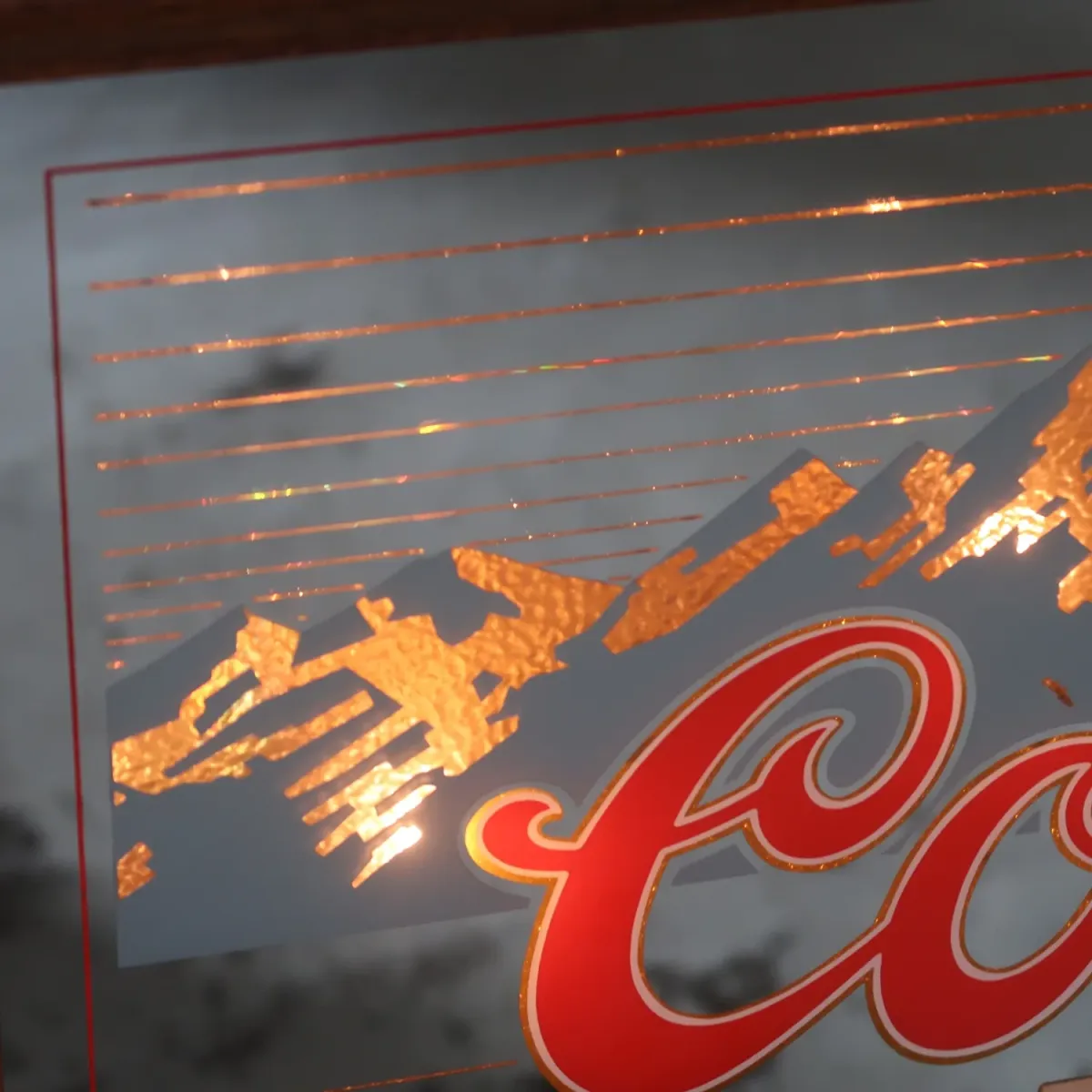 Coors ビンテージ ライトサインパブミラー