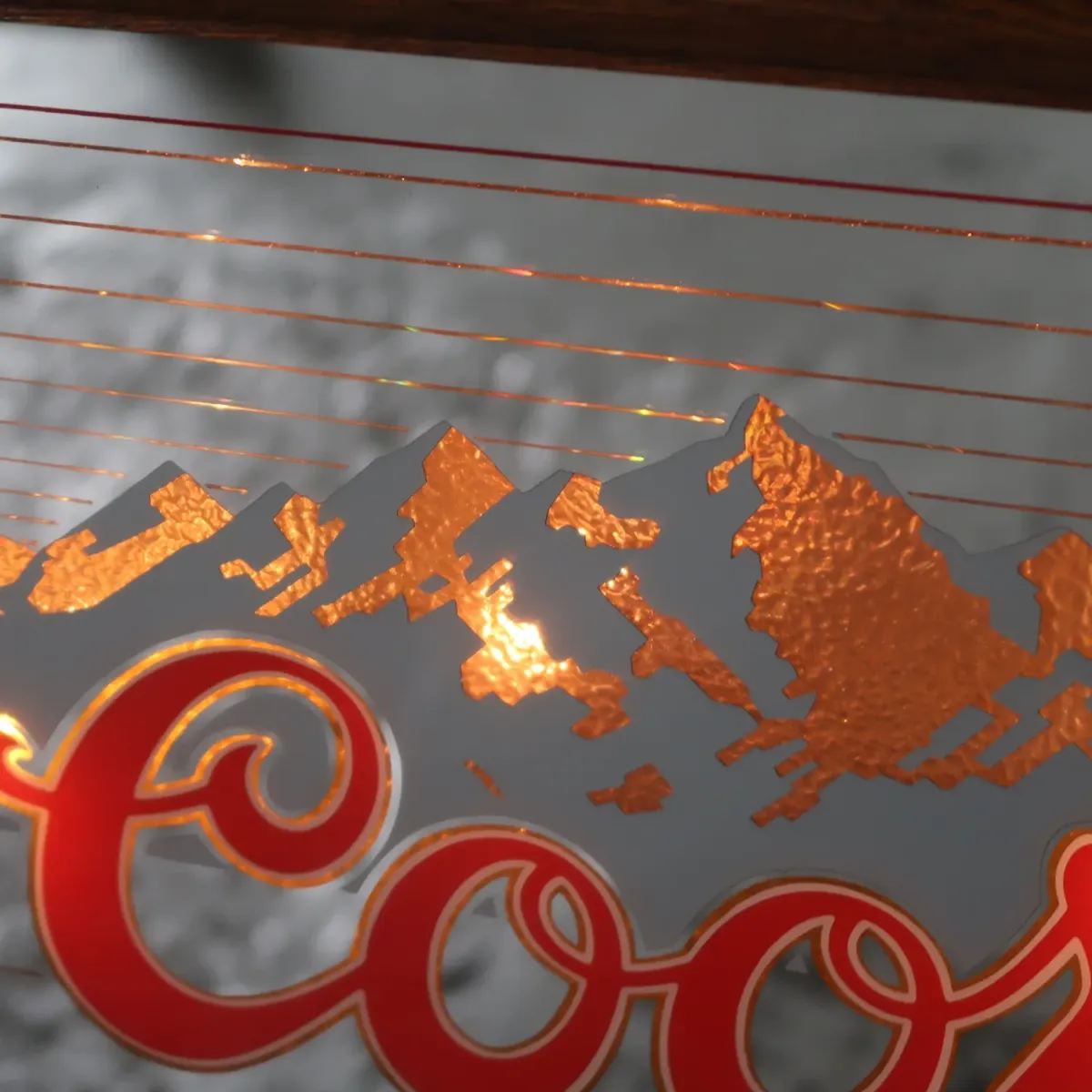Coors ビンテージ ライトサインパブミラー