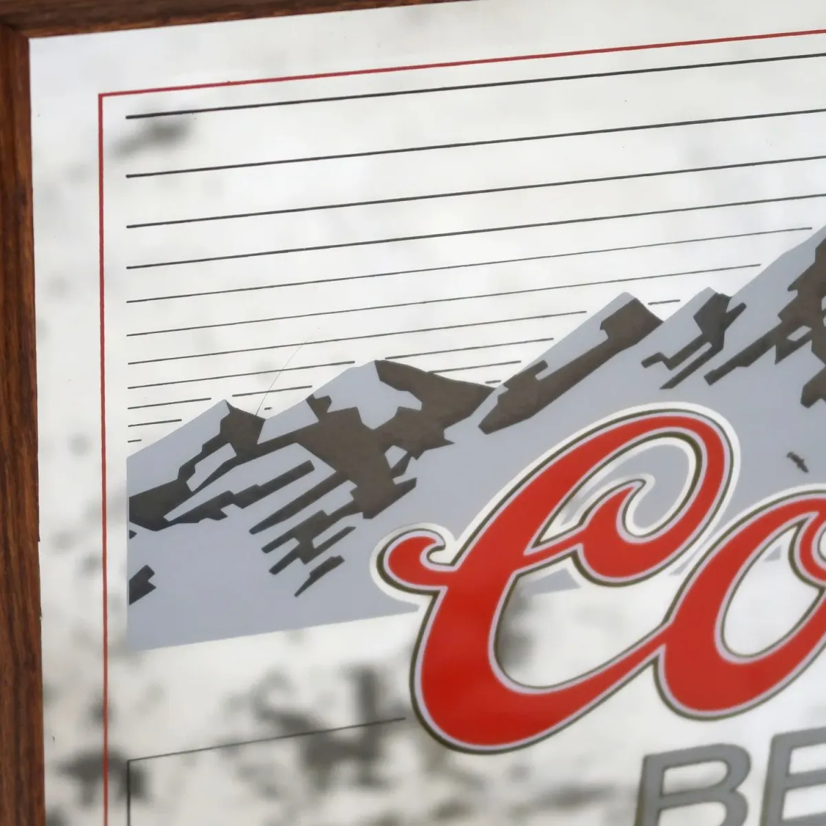 Coors ビンテージ ライトサインパブミラー