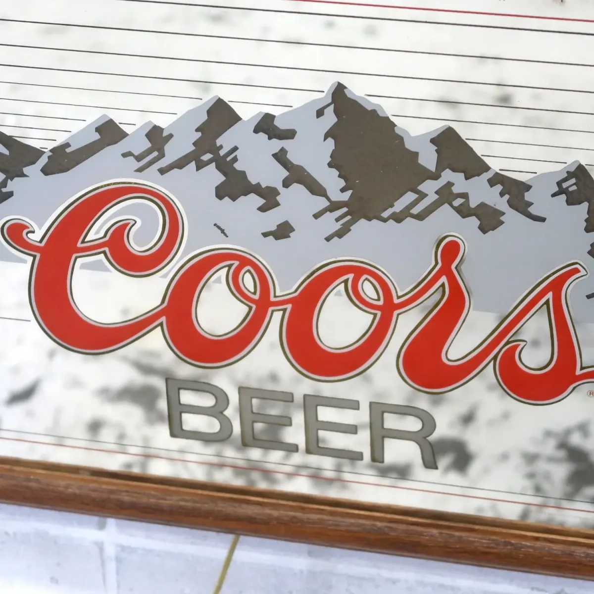Coors ビンテージ ライトサインパブミラー