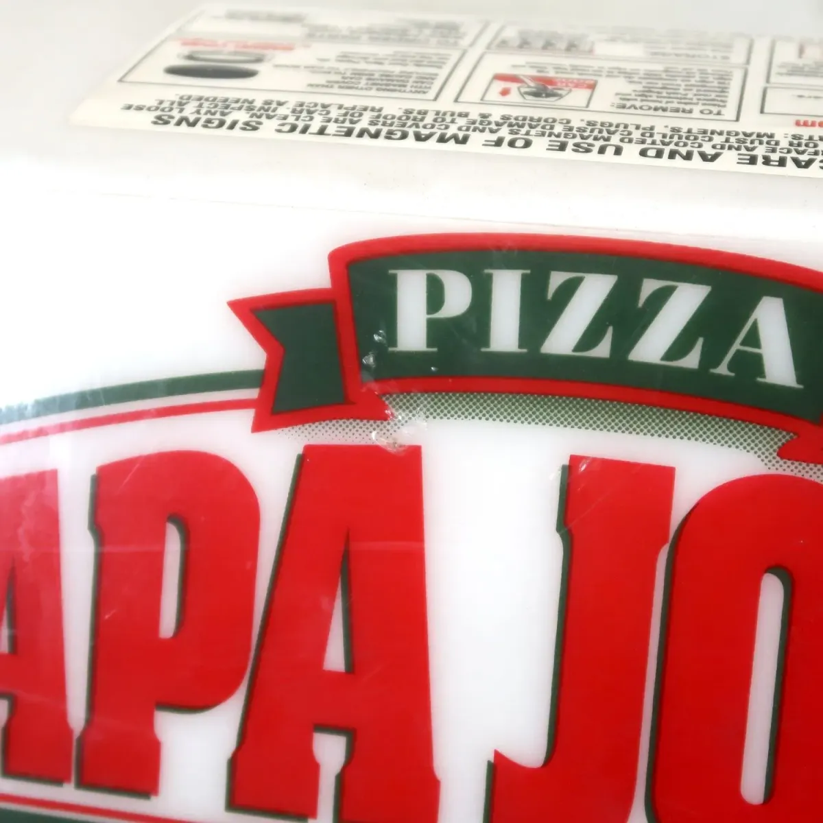 PAPA JOHN'S ライトサイン