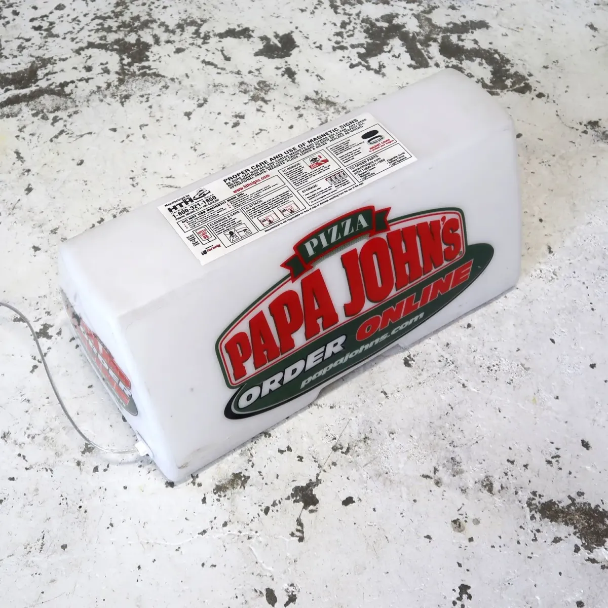PAPA JOHN'S ライトサイン