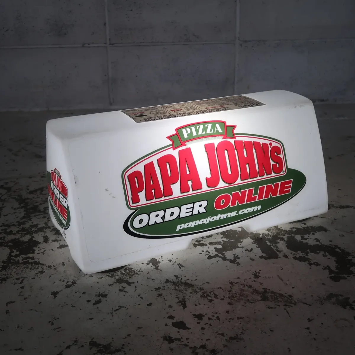 PAPA JOHN'S ライトサイン