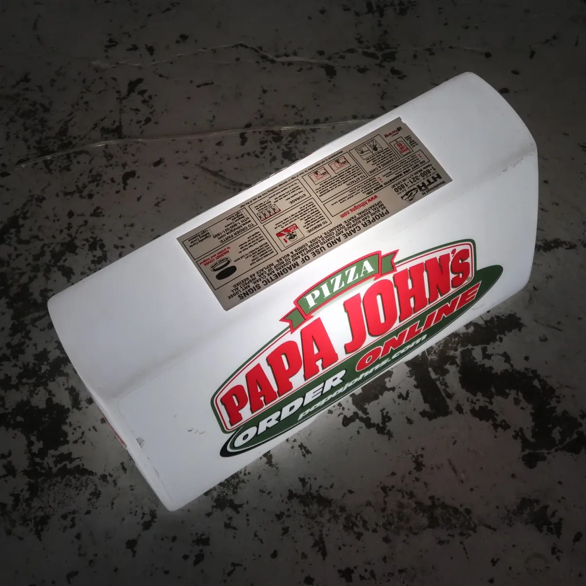 PAPA JOHN'S ライトサイン
