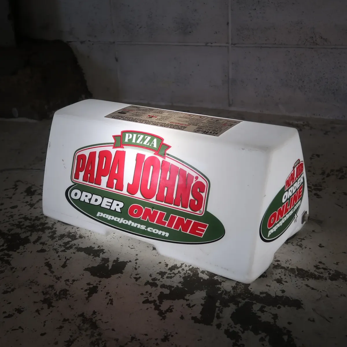 PAPA JOHN'S ライトサイン
