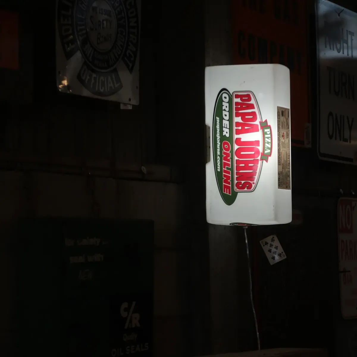 PAPA JOHN'S ライトサイン
