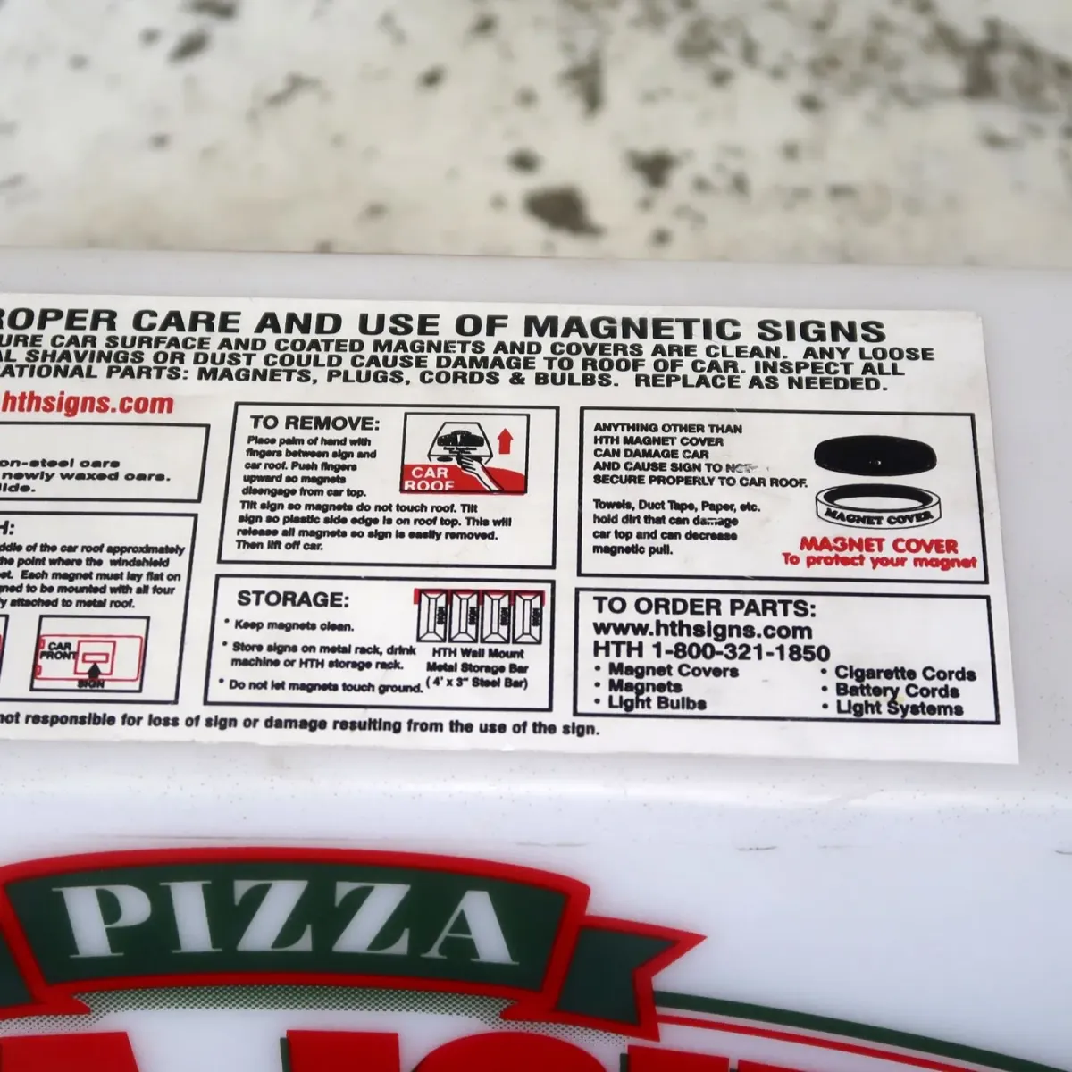 PAPA JOHN'S ライトサイン
