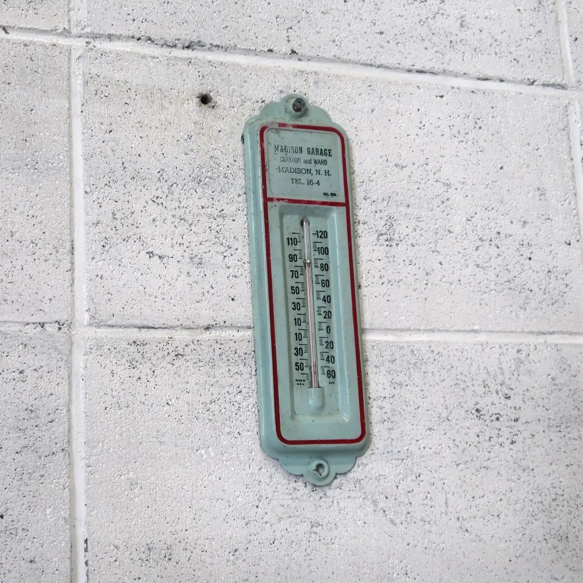 MADISON GARAGE ビンテージ 温度計サイン
