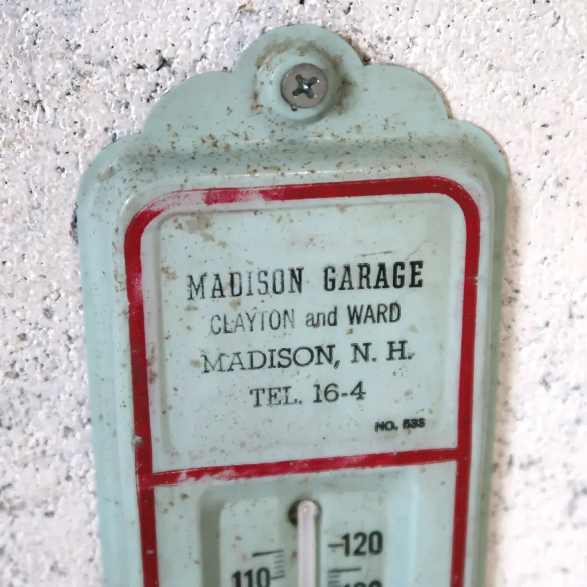 MADISON GARAGE ビンテージ 温度計サイン
