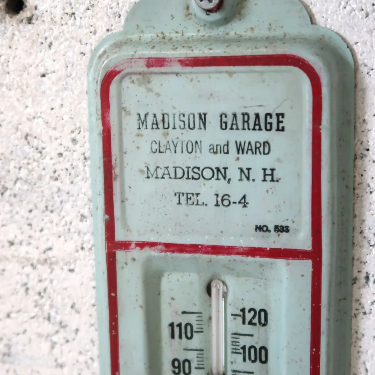 MADISON GARAGE ビンテージ 温度計サイン