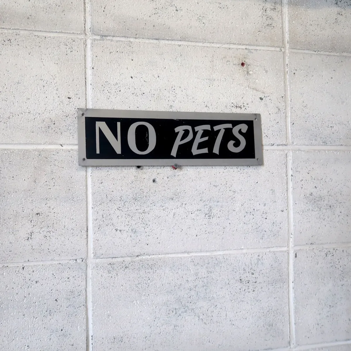 NO PETS メタルプレート