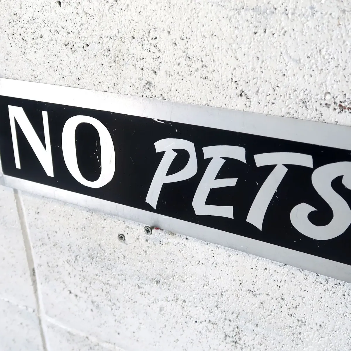 NO PETS メタルプレート