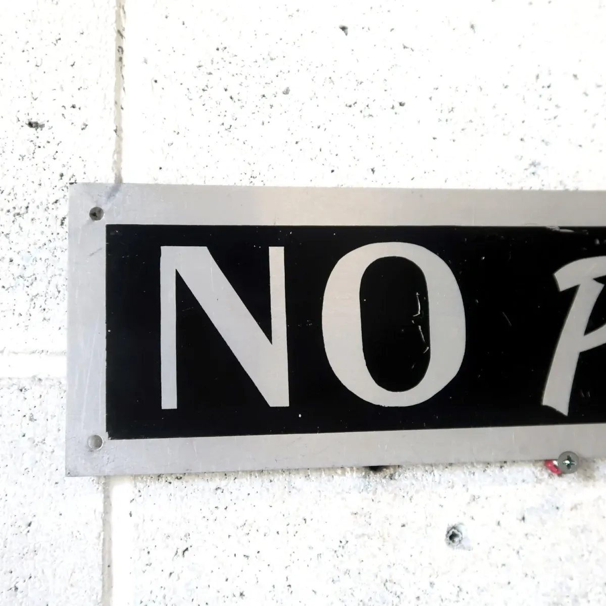 NO PETS メタルプレート
