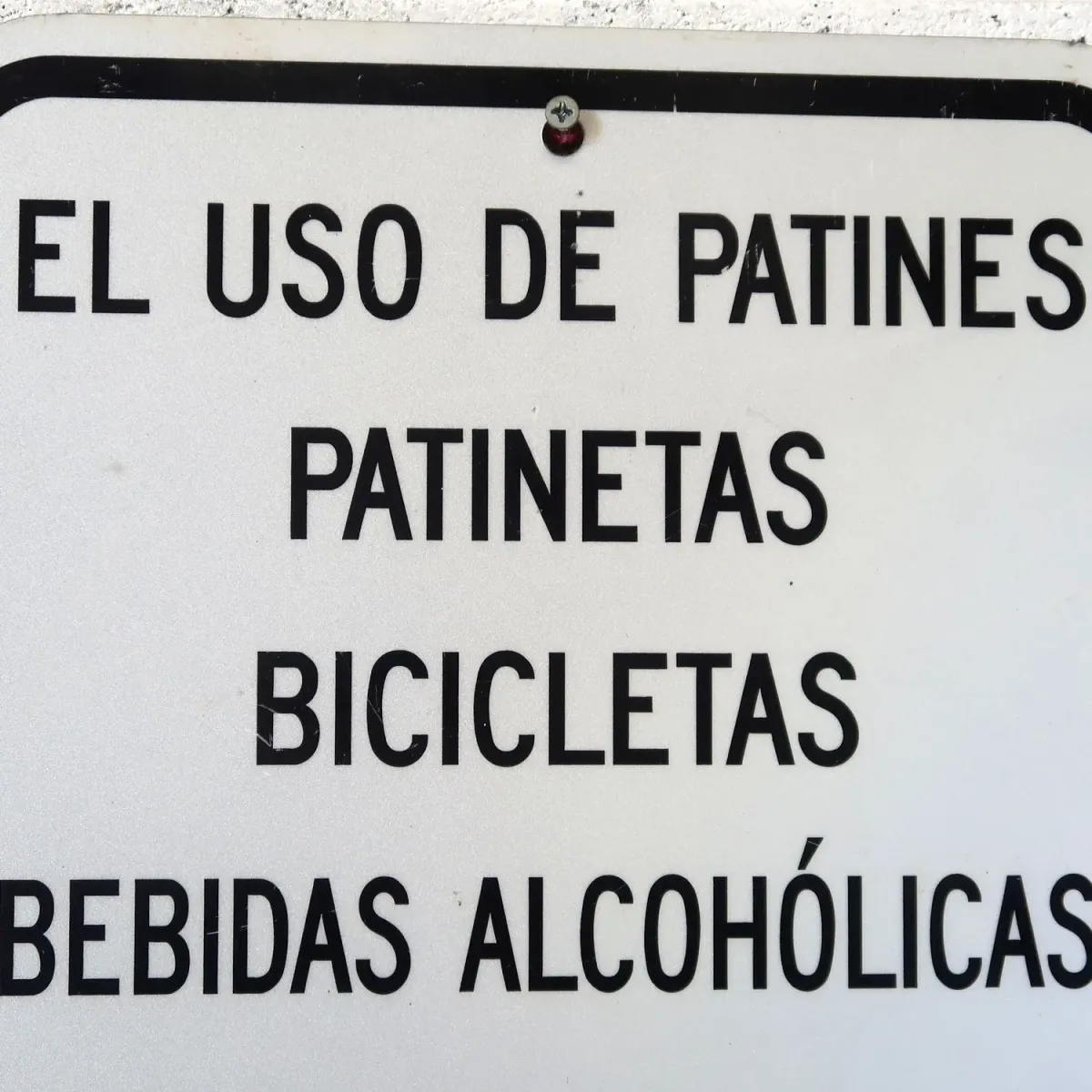 SE PROHIBE メタルサイン