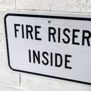 FIRE RISER INSIDE メタルサイン