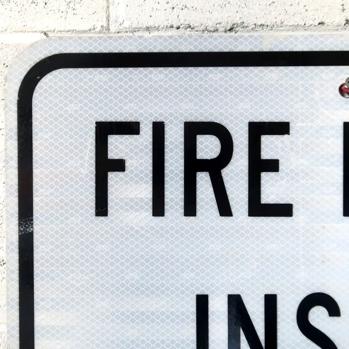 FIRE RISER INSIDE メタルサイン