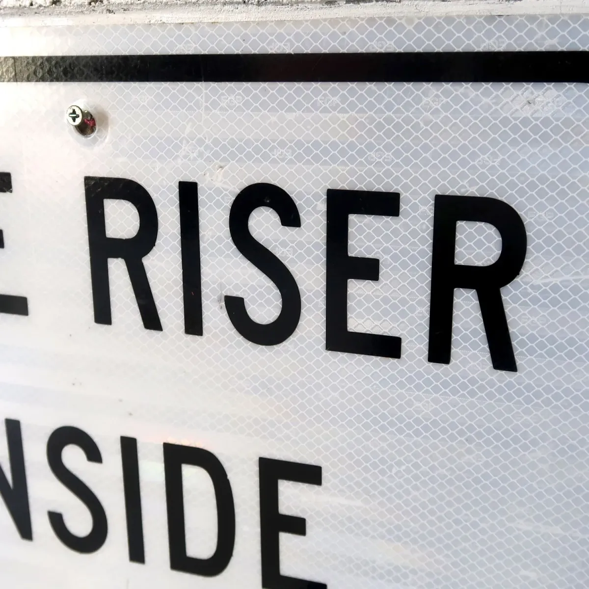 FIRE RISER INSIDE メタルサイン