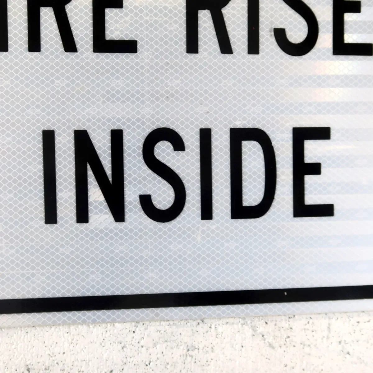 FIRE RISER INSIDE メタルサイン