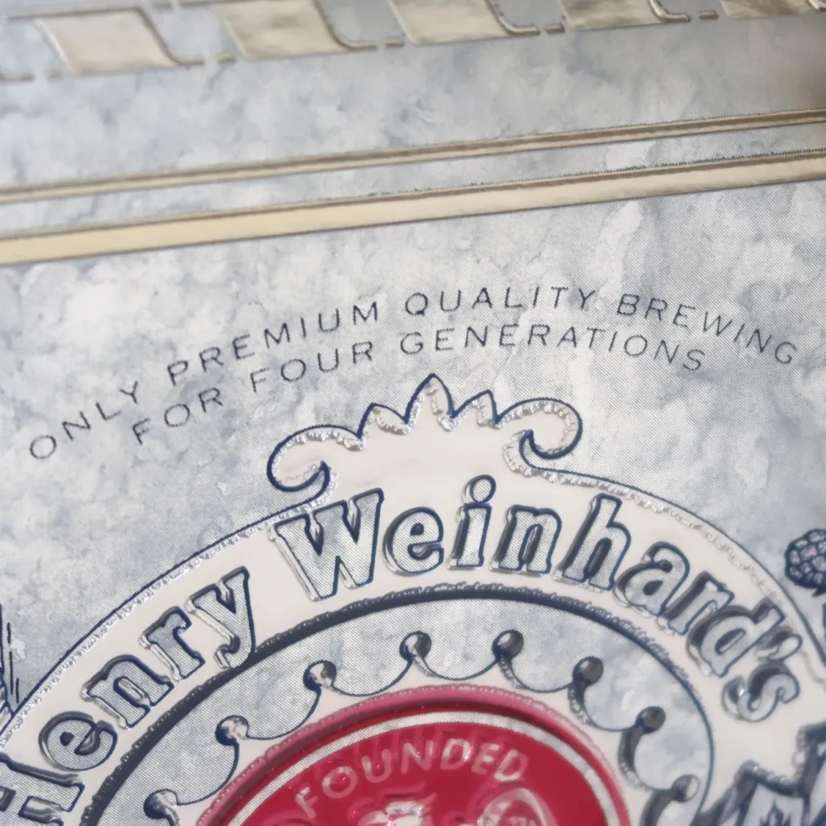 Henry Weinhard's LIGHT BEER ビンテージ パブミラー