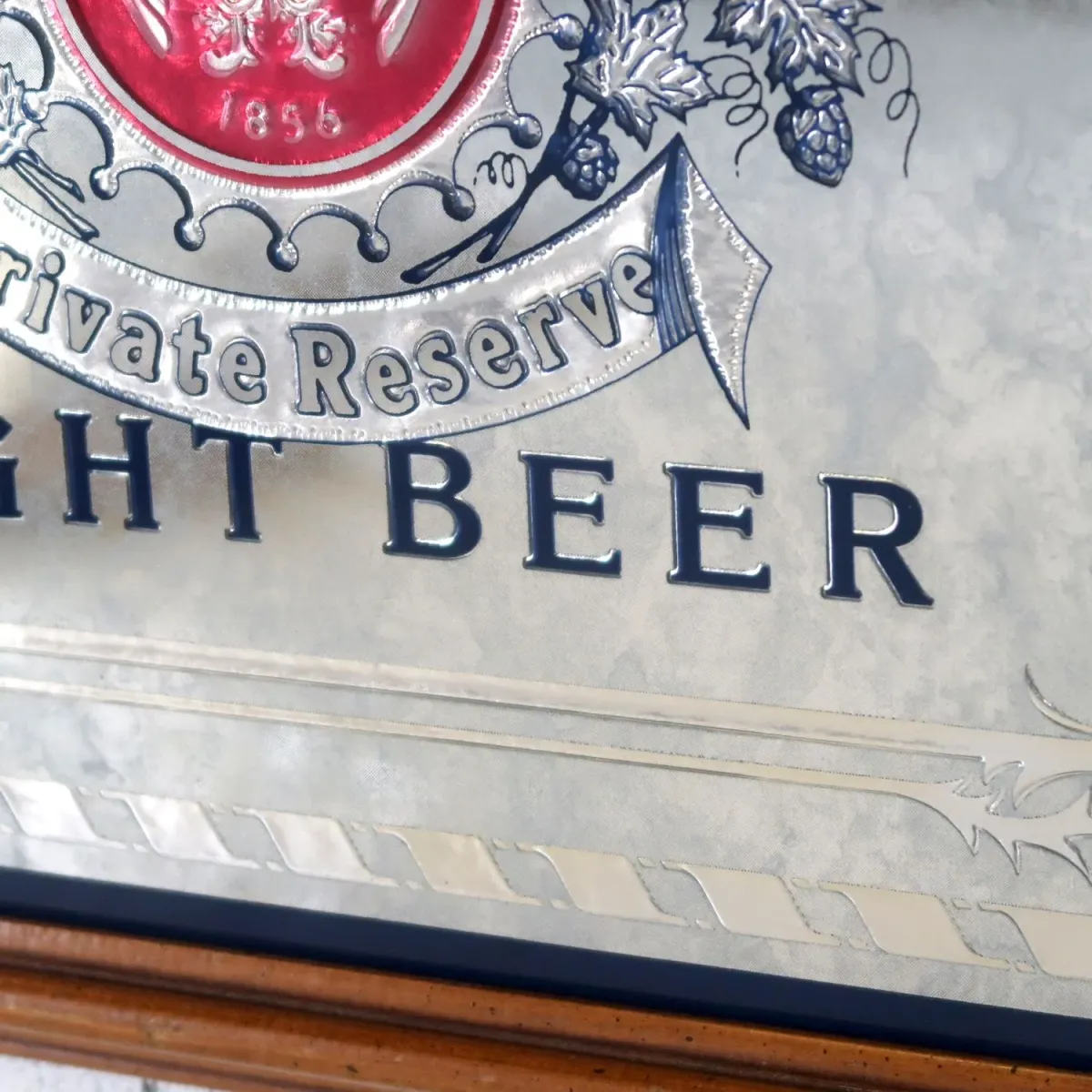 Henry Weinhard's LIGHT BEER ビンテージ パブミラー