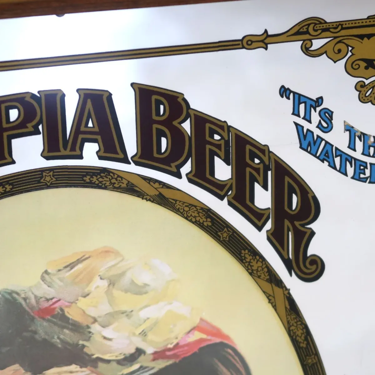 OLYMPIA BEER ビンテージ 大型パブミラー