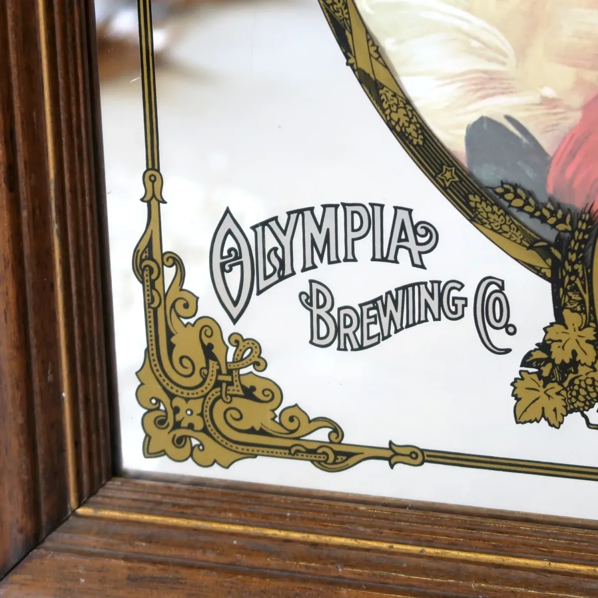 OLYMPIA BEER ビンテージ 大型パブミラー