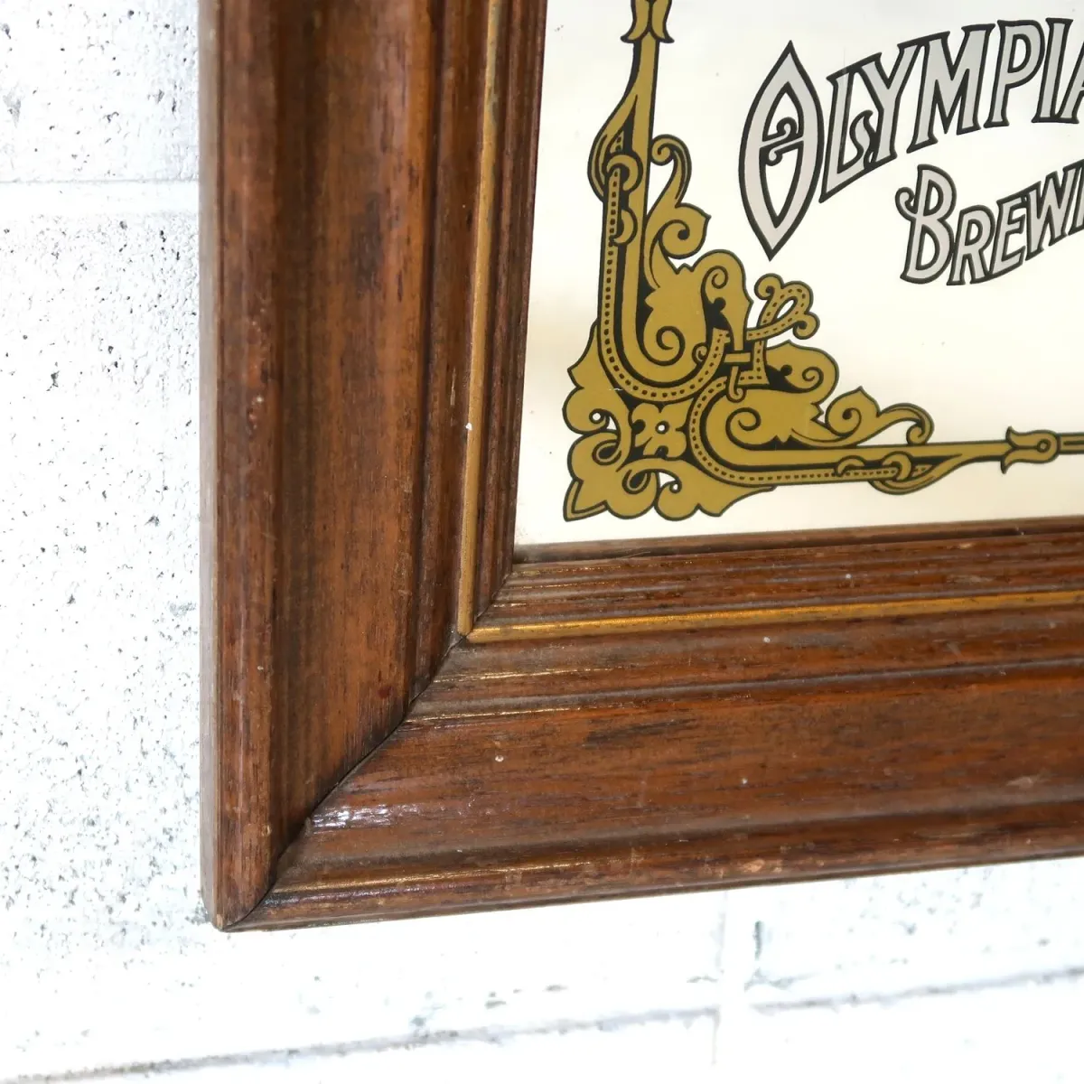 OLYMPIA BEER ビンテージ 大型パブミラー