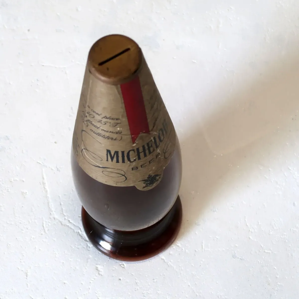 70's MICHELOB ビアボトル型ディスプレイ コインバンク