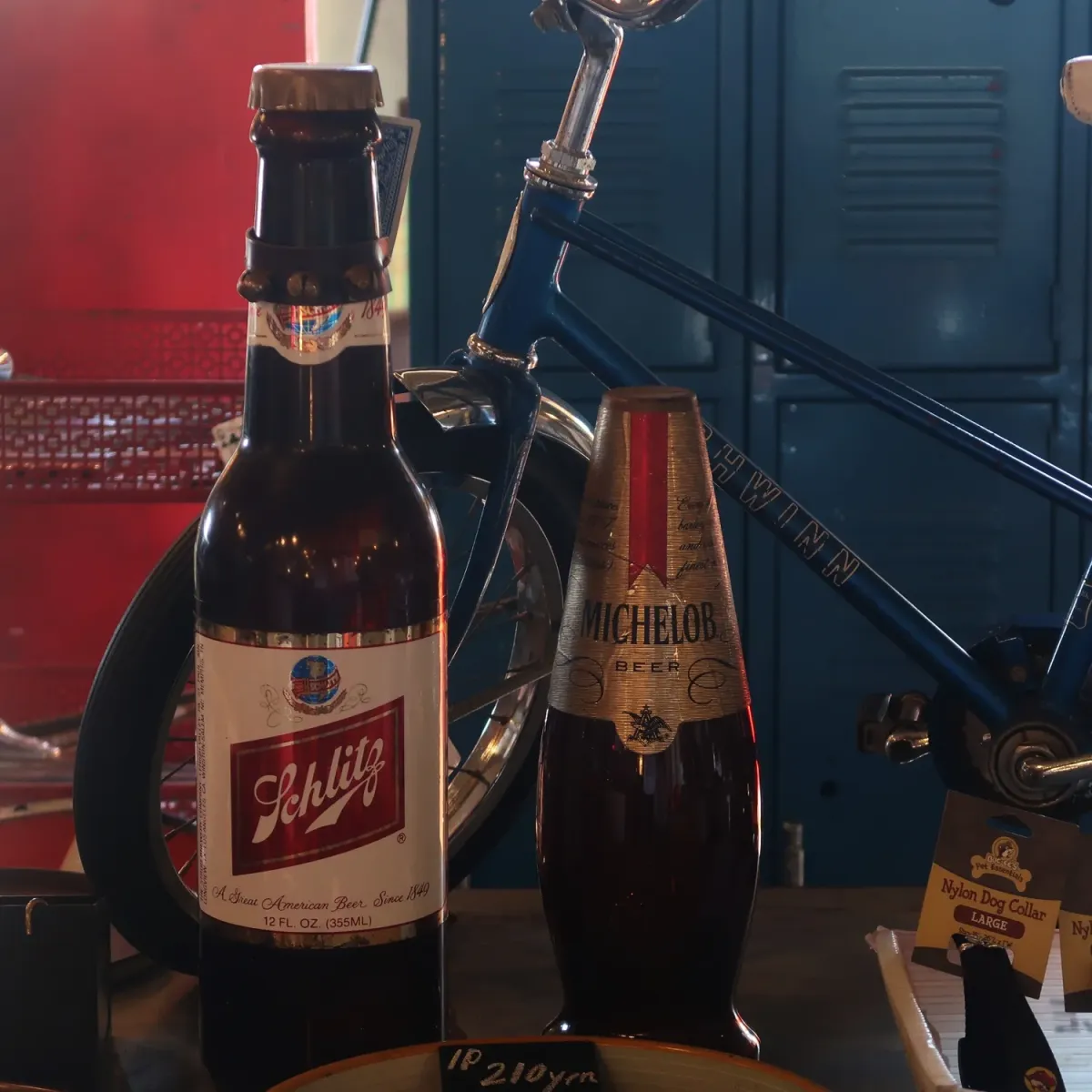 70's MICHELOB ビアボトル型ディスプレイ コインバンク