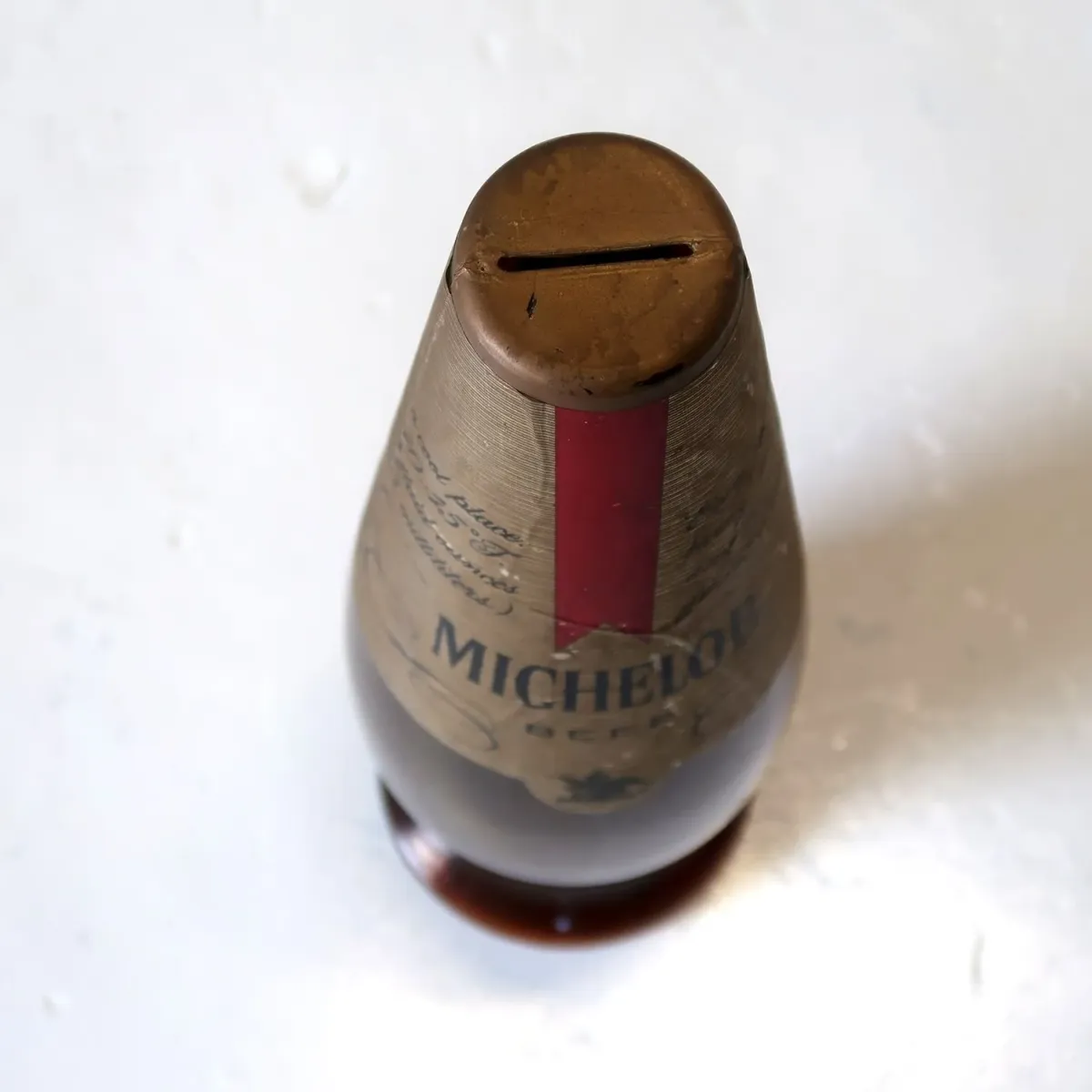 70's MICHELOB ビアボトル型ディスプレイ コインバンク
