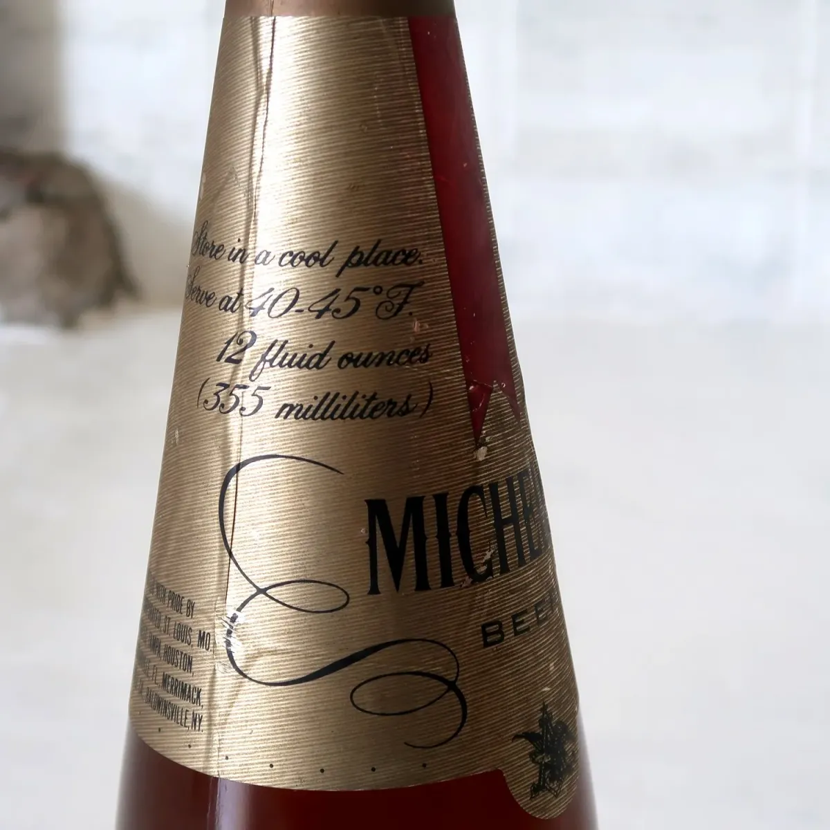70's MICHELOB ビアボトル型ディスプレイ コインバンク
